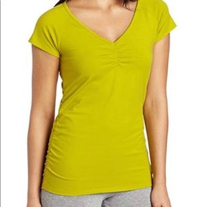 Women's Essential Ruched Short Sleeve VNeckT-Shirt